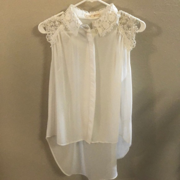 Cream high low top - Picture 1 of 2